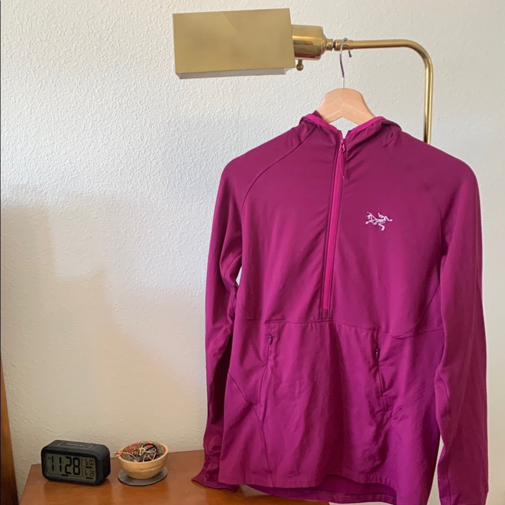Arc'teryx Fuchsia Softshell Pullover Hoodie